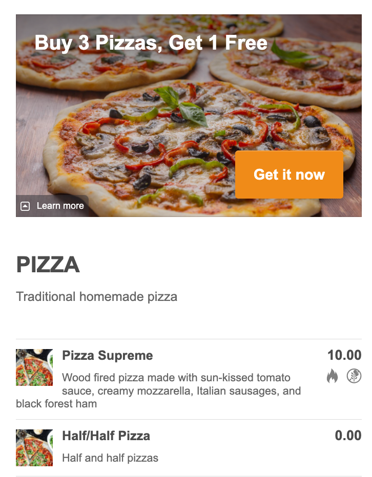 idee per la promozione della pizza: paghi 3 prendi 1 gratis