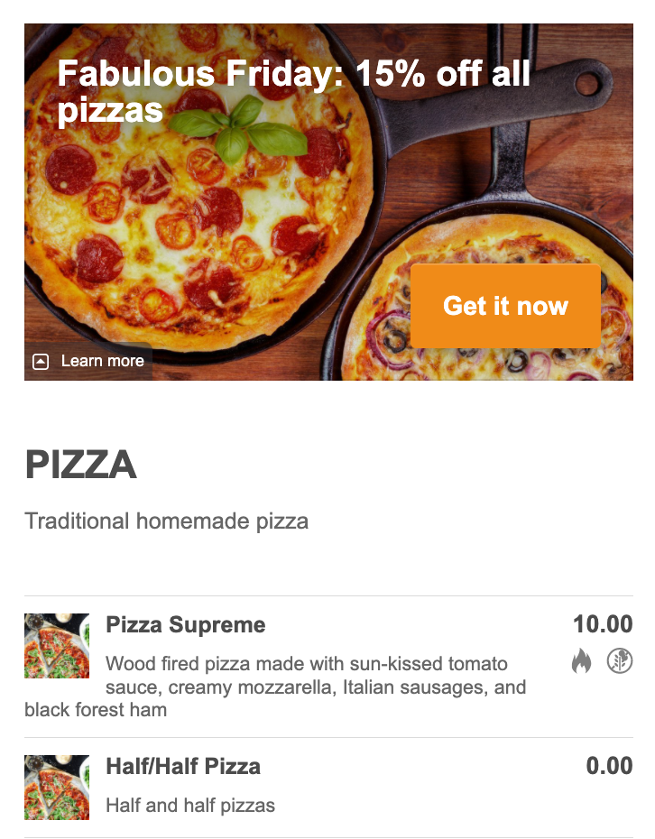idee promozione pizzeria: pizza scontata