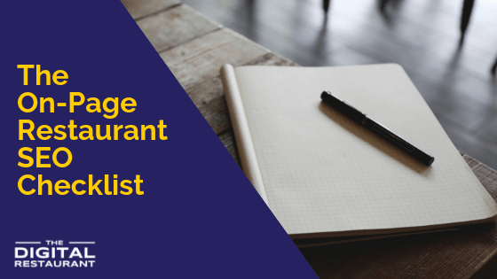 The On-Page Restaurant SEO Checklist